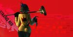 2023 anthro avian big_butt bird black_body black_feathers brothersmiler butt clothed clothing crown dress electronics english_text feather_hands feathers female great_tit headgear hi_res holding_microphone holding_object microphone microphone_stand oscine passerine phenton_(brothersmiler) rear_view red_background signature simple_background solo tail tail_feathers text text_on_clothing text_on_topwear tit_(bird) topwear underbutt wide_hips
