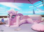 3d_(artwork) absurd_res aged_up alcohol anthro anthrofied bangle beverage big_breasts bikini blender_(artwork) blue_eyes bracelet breasts cellphone cleavage clothed clothing colored_nails container crown cup cutie_mark day diamond_tiara_(mlp) digital_media_(artwork) duckface earth_pony electronics equid equine eyewear female female_anthro friendship_is_magic glass glass_container glass_cup hair hasbro headgear hi_res hooves-art horse jewelry looking_at_viewer lying mammal multicolored_hair my_little_pony mythological_creature mythological_equine mythology nails navel on_front outside phone pillow pink_body pink_skin pony pouting seaside serving_tray smartphone solo string_lights sunglasses swimwear tiara two-piece_swimsuit two_tone_hair two_tone_tail vehicle watercraft wearing_sunglasses yacht
