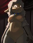 2026 :< ajin anthro areola biped bovid breasts caprine collar colored detailed digital_drawing_(artwork) digital_media_(artwork) eyelashes female female_anthro front_view frown fur genitals hair hi_res horror_(theme) looking_at_viewer mammal medium_breasts multicolored_body navel nipples nude nude_anthro nude_female ominous portrait pose pupils sha_(twf) shaded sheep solo standing the_walten_files thick_thighs three-quarter_portrait vulva white_body white_fur white_hair wool_(fur) wool_hair yellow_body