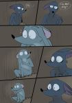  anthro bat comic cowering lary_(yinller) mammal montimer_(yinller) mouse rodent scared tree wounded yinller 