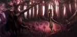  2018 amazing_background andyd anthro clothed clothing detailed_background digital_media_(artwork) female forest grass lizard reptile scalie standing tree 