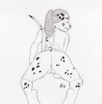  bottomless canine charlene_palmer clothed clothing dalmatian dog dreadwolfclaw1990 female kneeling mammal pussy 