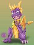  chain dragon erie51 horn jewelry necklace spyro spyro_the_dragon video_games wings 