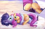  &lt;3 2018 cowgirl_position cum cum_in_pussy cum_inside cutie_mark duo equine feral fluttershy_(mlp) friendship_is_magic hi_res hug lying mammal my_little_pony on_top outside pegasus penetration sapsan sex sky soarin_(mlp) vaginal vaginal_penetration wings wonderbolts_(mlp) 