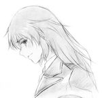  bad_id bad_pixiv_id charlotte_e_yeager greyscale kisetsu military military_uniform monochrome sketch smile solo strike_witches traditional_media uniform world_witches_series 