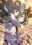  animal_ears blonde_hair grey_hair hair_ornament highres mouse mouse_ears mouse_tail multiple_girls nazrin red_eyes shawl shope short_hair tail toramaru_shou touhou yellow_eyes 
