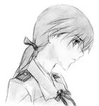  bad_id bad_pixiv_id gertrud_barkhorn greyscale kisetsu military military_uniform monochrome sketch solo strike_witches traditional_media uniform world_witches_series 
