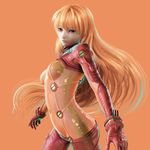  3d blue_eyes bodysuit evangelion:_2.0_you_can_(not)_advance highres ikedan long_hair multicolored multicolored_bodysuit multicolored_clothes neon_genesis_evangelion orange_bodysuit orange_hair plugsuit rebuild_of_evangelion red_bodysuit shikinami_asuka_langley solo souryuu_asuka_langley test_plugsuit very_long_hair 