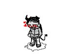  &lt;3 azazel azazel_(tboi) blush clothed clothing demon drooling flipnote_hatena flipnote_studio fully_clothed greyscale monochrome omorashi peeing peeing_pants red_eyes saliva standing tboir the_binding_of_isaac the_binding_of_isaac_rebirth urine urine_pool watersports wetting why_does_this_exist xecco000_(artist) 