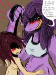  bdsm big_dom_small_sub blush brown_hair collar deltarune digital_media_(artwork) domination dragon duo female female_domination flat_colors gallil hair hair_over_eyes human kris_(deltarune) leash long_hair male male/female mammal monster mostly_nude petplay purple_skin restrained roleplay shaking short_hair size_difference smile speech_bubble susie_(deltarune) sweat teasing text trembling wide_hips yellow_eyes 