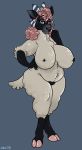  anthro big_breasts breasts caprine dbd featureless_crotch female fur huge_breasts looking_at_viewer mammal nipples sheep slightly_chubby solo standing 