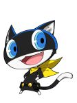  bandana belt blue_eyes cat cat_ears cat_tail highres morgana_(persona_5) official_art persona persona_5 persona_q2:_new_cinema_labyrinth persona_q_(series) source_request tail utility_belt yellow_neckwear 