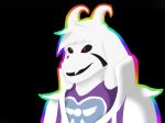  asriel_dreemurr caprine goat hypergod_of_death mammal mrkhaerus rainbow_siluette red_eyes smile undertale video_games 