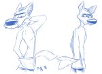  2018 anthro briefs canine clothed clothing digital_media_(artwork) dingo dog fur hi_res looking_at_viewer male mammal prometheus_(dingo) prometheusblack simple_background sketch solo standing tongue tongue_out toony underwear white_background 