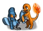  anal charmander cum erection fire flaming_tail group low_res male mammal mudkip nintendo open_mouth penis pok&eacute;mon pok&eacute;mon_(species) riolu sex simple_background video_games 