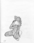  anthro arania breast_expansion breast_grab breasts claws clothing erect_nipples female hair hand_on_breast long_hair mammal mephitid nipples open_mouth post_transformation skunk smile solo torn_clothing 