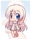  1girl blonde_hair blue_eyes bottomless child ikkyuu sweater 