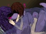  &lt;3 bed bedding blanket blush deltarune digital_media_(artwork) dragon female flat_colors gallil hair hair_over_eyes human kissing kris_(deltarune) long_hair lying male male/female mammal missionary_position monster naturally_censored on_back on_bed penetration pillow power_bottom purple_skin romantic_couple sex short_hair size_difference small_dom_big_sub susie_(deltarune) sweat under_covers vaginal vaginal_penetration 