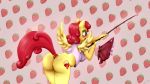  16:9 2018 accidental_exposure anthro anthrofied bent_over breasts butt clothing crop_top equine female fishing_rod mammal midriff my_little_pony open_mouth pattern_background pegasus pussy raised_tail shamziwhite shirt shocked simple_background skirt smaller_version_at_source solo strawberry_panties wardrobe_malfunction wings 