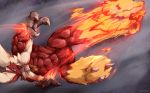  3_fingers abs anthro blaziken claws fire kick male muscular nintendo nude pok&eacute;mon pok&eacute;mon_(species) red_body video_games waddledox 