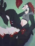  2018 anthro claws clitoral_hood clothing female fur mammal otherwords pawpads paws prehensile_clitoral_hood pussy sergal solo undressing 