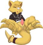  abra alpha_channel anus bottomless clothed clothing erection jacket male nintendo open_mouth penis pok&eacute;mon pok&eacute;mon_(species) seth-iova simple_background solo tail_ring tapering_penis transparent_background video_games young 