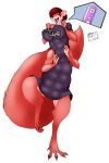  4_arms anthro breasts cheer claws dancing fur jumping long_claws mammal multi_arm multi_body multi_breast multi_limb pregnancy_test pregnant raccoonshinobi red_fur rodent squirrel taur 