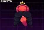  2018 backsack balls deltarune digital_media_(artwork) k.round male not_furry penis pixel_(artwork) solo superiorfoxdafox 