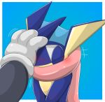  2014 blush disembodied_hand eyes_closed greninja nintendo pok&eacute;mon pok&eacute;mon_(species) poliwrath solo_focus type video_games 