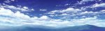  blue_sky cloud cloudy_sky commentary_request day horizon mountainous_horizon no_humans original outdoors scenery sky 