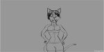  akane_the_cat animated big_breasts breast_expansion breasts cat clothing corset feline female flash goth kangy-roo lingerie mammal tomboy wardrobe_malfunction 