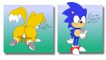  artfagget bent_over big_butt blush butt camera invalid_tag male miles_prower nervous phone sonic_(series) sonic_the_hedgehog sweat thick_thighs wide_hips 