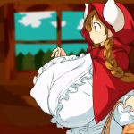  akasukimi animal_humanoid animated anthro big_bad_wolf big_breasts blinking bovine breast_bite breasts brown_fur brown_hair canine clothed clothing cow_humanoid duo exposed female fur hair hat hataraki_ari hood horn huge_breasts huge_nipples humanoid humanoid_focus little_red_riding_hood_(copyright) long_hair mammal pigtails solo_focus suckling wolf 