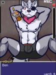  animated anthro bulge canine clothed clothing dialogue disembodied_hand duo english_text eye_patch eyewear gui male mammal muscular muscular_male nintendo nipples screencap solo_focus star_fox text topless underwear ventkazemaru video_games wolf wolf_o&#039;donnell 