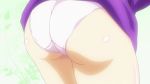  10s 1girl animated animated_gif ass ass_focus ass_shake kuroki_kurumi panties r-15 shiny shiny_skin underwear white_panties 