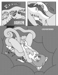  breasts cave clothing comic english_text female forced_nudity foxcat greyscale imminent_rape linda_wright monochrome nude pussy solo tentacles terdburgler text torn_clothing 