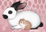  ambiguous_gender black_fur brown_fur fur hamster lagomorph mammal pink_background rabbit rodent scp-1616 scp-524 scp_foundation simple_background white_fur 