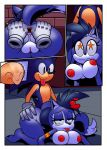  anal anal_penetration anal_stretching big_breasts big_penis breasts canine cloudz comic dreamcastzx1 female hedgehog huge_breasts huge_penis lupe_the_wolf male mammal penetration penis sonic_(series) sonic_the_hedgehog star_eyes wolf 