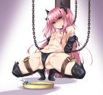  boots commentary_request highres krul_tepes kyuutou_(kyuutouryuu) long_hair owari_no_seraph pink_eyes pink_hair restrained syringe thigh_boots thighhighs 