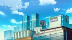  blue_sky building cityscape cloud day highres mitsu_ura no_humans original outdoors scenery sky skyscraper 