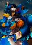  anthro avian big_breasts bird bra breasts canine clothing colored_sketch djpuppeh duo falco_lombardi falcon female fingering fox krystal makeup male male/female mammal nintendo smile star_fox thick_thighs underwear vaginal vaginal_fingering video_games voluptuous 