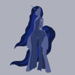  anthro august_(artist) camel_toe equine female friendship_is_magic horn horse mammal my_little_pony pony princess_luna_(mlp) 