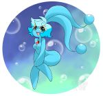  anthro anthrofied big_breasts blue_eyes breasts bubble digital_media_(artwork) featureless_breasts female hamsteroftime humanoid legendary_pok&eacute;mon looking_at_viewer manaphy nintendo nude open_mouth pok&eacute;mon pok&eacute;mon_(species) pok&eacute;morph simple_background smile solo video_games yellow_sclera 
