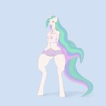  anthro august_(artist) clothing equine female friendship_is_magic horn horse mammal my_little_pony pony princess_celestia_(mlp) solo swimsuit 