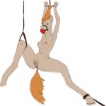  anthro august_(artist) bdsm bondage bound equine female hair horse mammal nipples nude pussy solo 