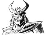  all_might asgore_dreemurr beard boss_monster caprine crown facial_hair fangs horn long_ears male mammal my_hero_academia potoobrigham simple_background solo undertale video_games white_background 