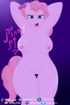 anthro bow breasts daddy_pone female friendship_is_magic hi_res looking_at_viewer my_little_pony pinkie_pie_(mlp) pussy slightly_chubby tongue 