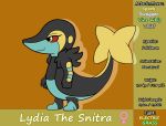  black_fur digital_media_(artwork) eyelashes fak&eacute;mon fan_character female flat_colors fur hi_res hybrid luxray lydia_the_snitra model_sheet nintendo pok&eacute;mon pok&eacute;mon_(species) snivy text video_games wildwolfproduction yellow_eyes 