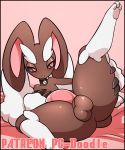  anus balls butt comic erection feet fluffy lagomorph lopunny male mammal mega nintendo paws pc-doodle penis pinup pok&eacute;mon pok&eacute;mon_(species) pose presenting rabbit solo spreading stone video_games 