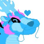  antlers blue_fur dragon eastern_dragon fur horn icon spoof_(spoofsies) spoofsies tongue tongue_out 